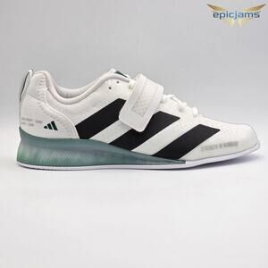 Adidas Adipower 3 Weightlifting Shoes IH8233 White Collegiate Sz 7 Mens - 8 Wmns